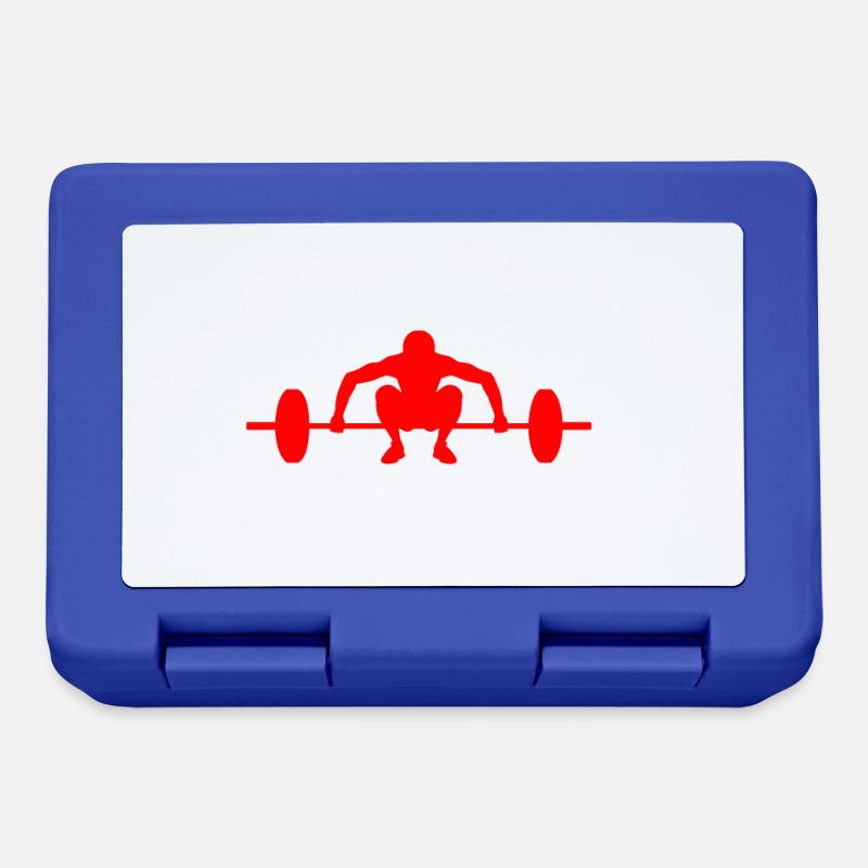 Barbell red - Lunchbox - royal blue
