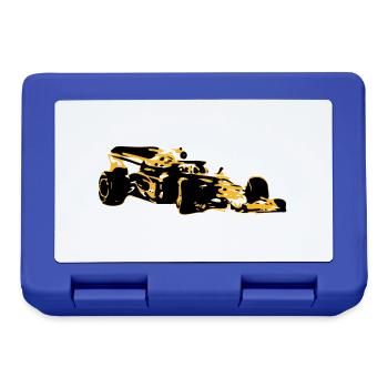 Voiture de course - Boîte à goûter - bleu royal - Devant