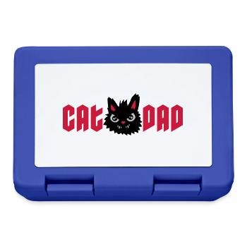 Wild Cat Cat Dad - Lunchbox - royal blue - Front