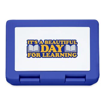 beautiful day for learning - Lunchbox - royal blue - Front