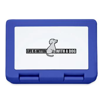 better with a dog - Lunchbox - royal blue - Front