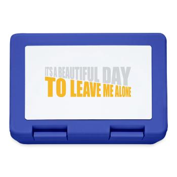 leave me alone day - Brotdose - Royalblau - Vorne