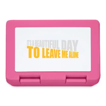 leave me alone day - Brotdose - Pink - Vorne