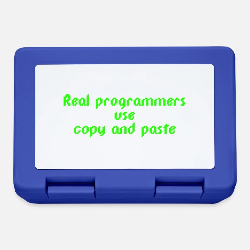 Real programmers use copy and paste - Lunchbox - royal blue
