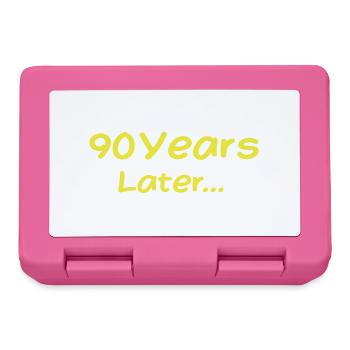 90 Years Later Funny Birthday Gifts, 90th Birthday - Lunchbox - pink - Front