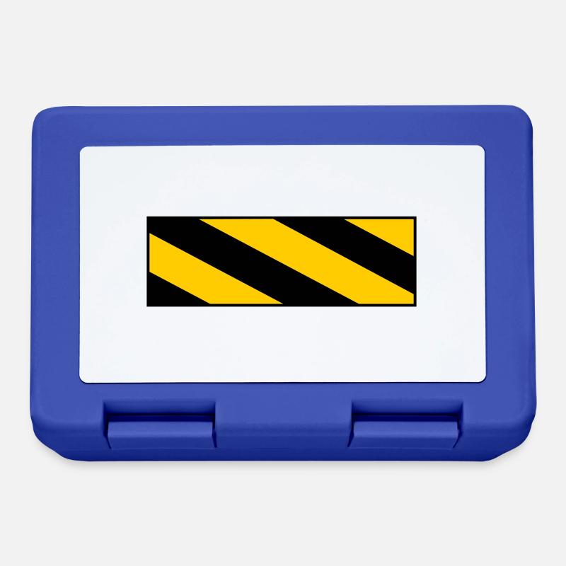 warning sign - Brotdose - Royalblau