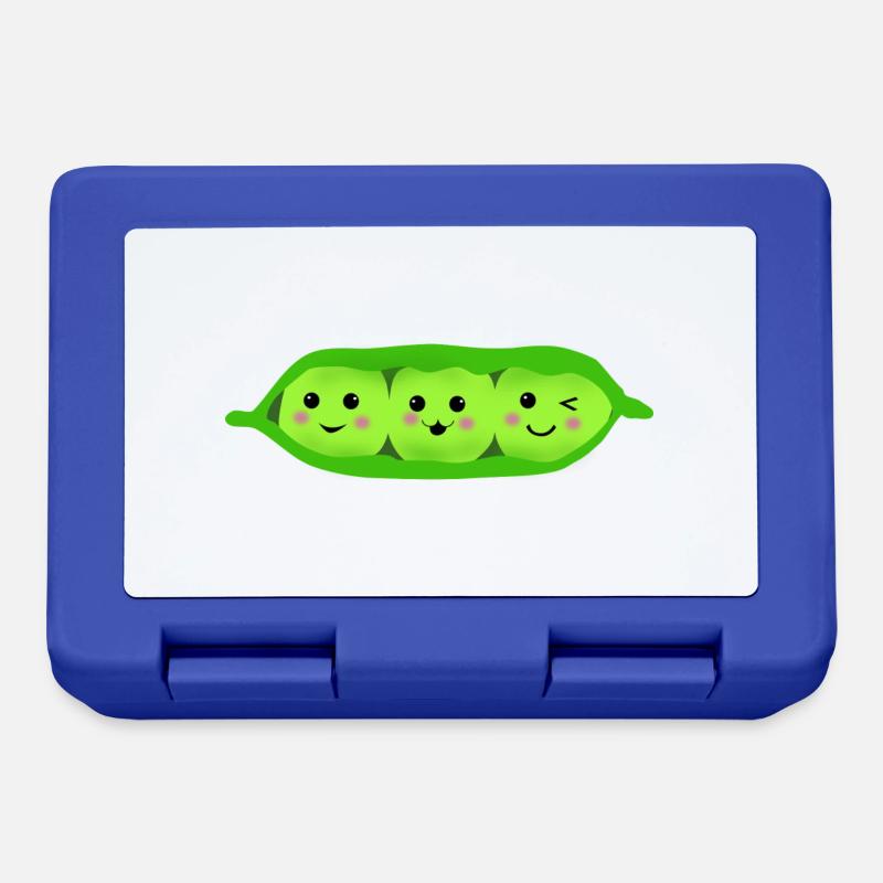 three pea in a pod - Brotdose - Royalblau