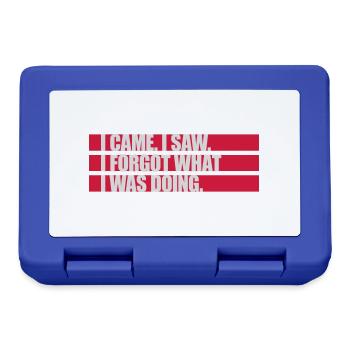 I came saw forget - Brotdose - Royalblau - Vorne