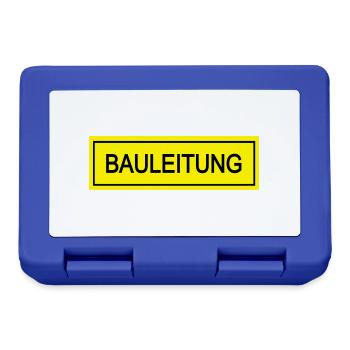 bauleitung - Brotdose - Royalblau - Vorne