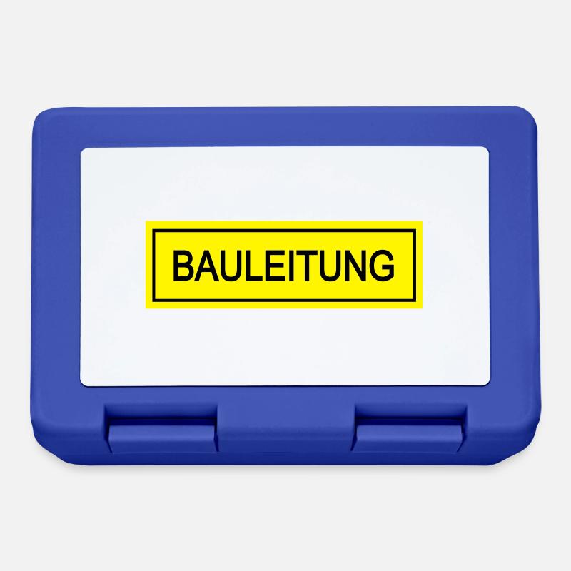 bauleitung - Brotdose - Royalblau