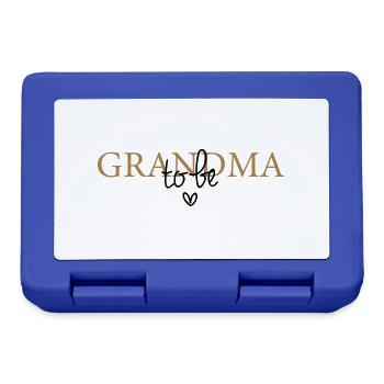 Grandma to be - Lunchbox - royal blue - Front