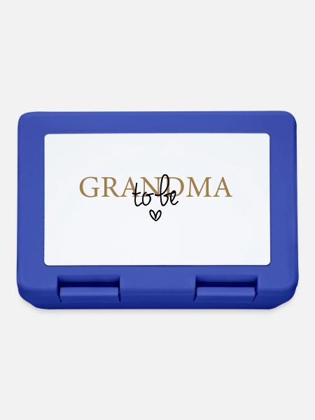 Grandma to be - Lunchbox - royal blue