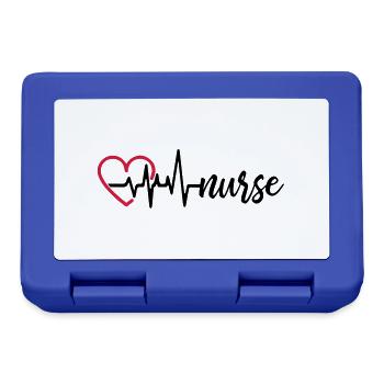 Heart Beat Nurse - Lunchbox - royal blue - Front