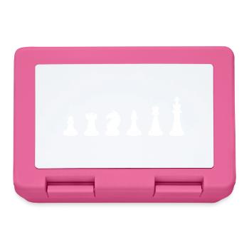 Schach Figuren Schachspieler Chess - Brotdose - Pink - Vorne