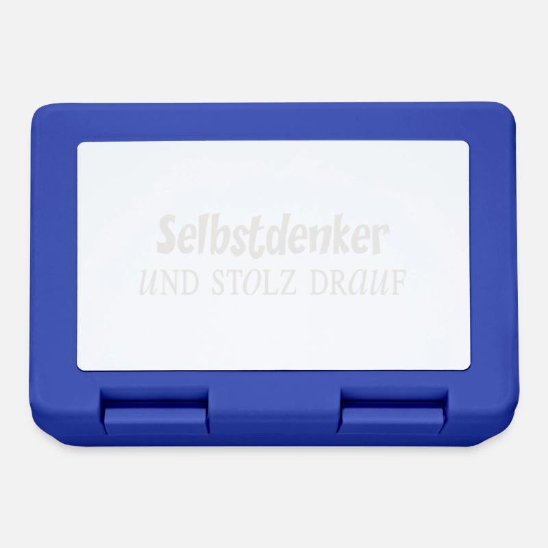 selbstdenker hell 2 - Brotdose - Royalblau