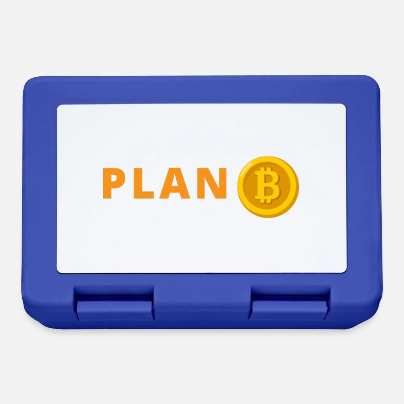 Bitcoin Plan B - Lunchbox - royal blue