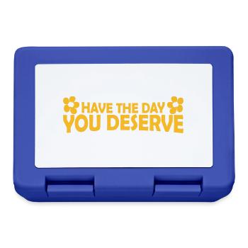 the day you deserve - Brotdose - Royalblau - Vorne