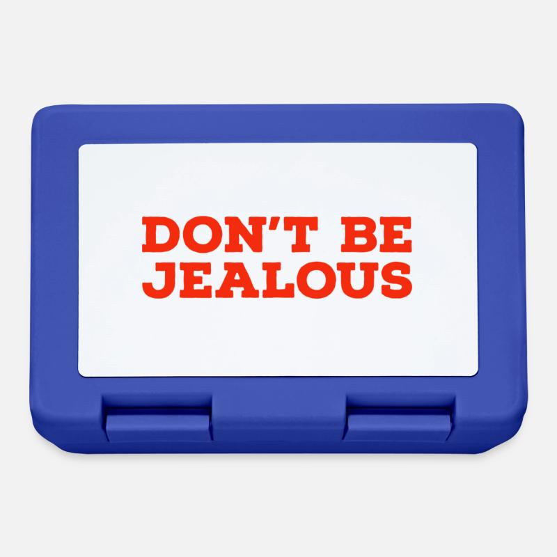 Don't be jealous - Lunchbox - royal blue