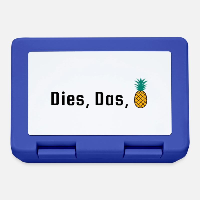 Dies, Das, Ananas - Brotdose - Royalblau