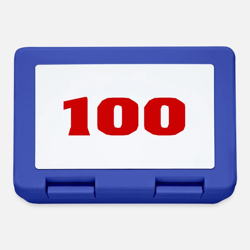 100. 100 ANS. 100e ANNIVERSAIRE. ANNIVERSAIRE 100 - Boîte à goûter - bleu royal