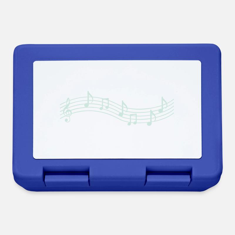 music notes - Brotdose - Royalblau