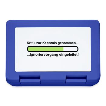 Ignoriervorgang - Brotdose - Royalblau - Vorne