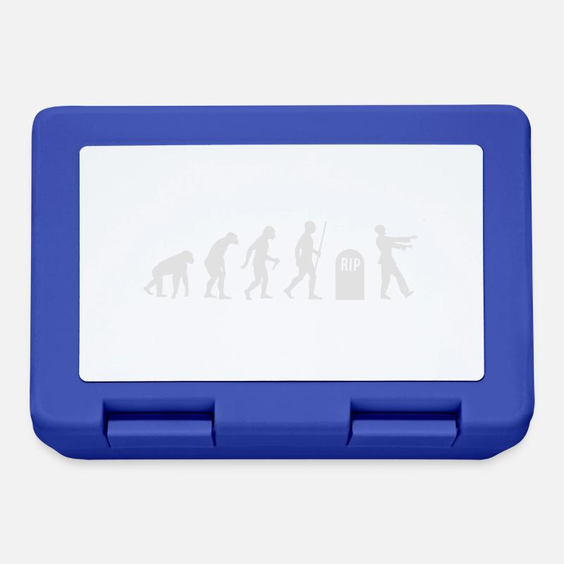 Zombie Evolution Zombi - Lunchbox - royal blue