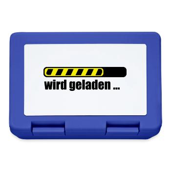 Ladebalken PC loading Computer Download - Brotdose - Royalblau - Vorne