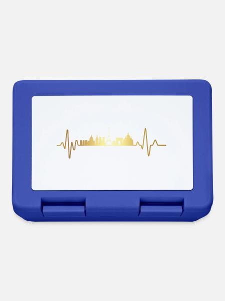 Heartbeat Frankreich - Brotdose - Royalblau