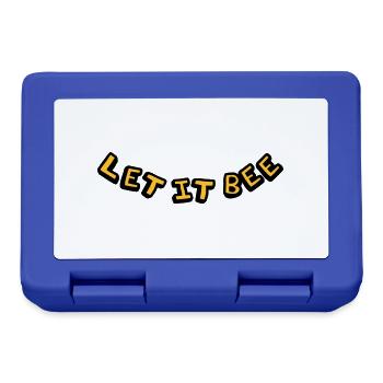 Let It Bee Imker Logo - Brotdose - Royalblau - Vorne