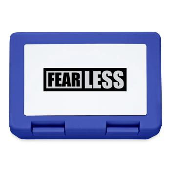 fearless Text Quote Design - Lunchbox - royal blue - Front
