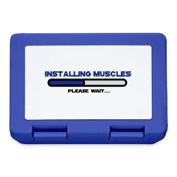 installing muscles 2 - Boîte à goûter - bleu royal - Devant