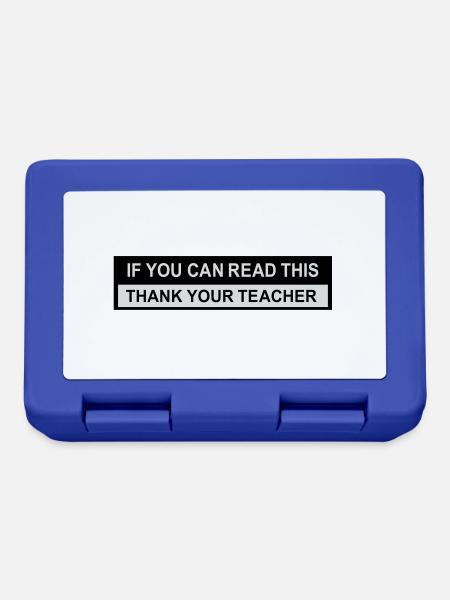 teacher - Brotdose - Royalblau
