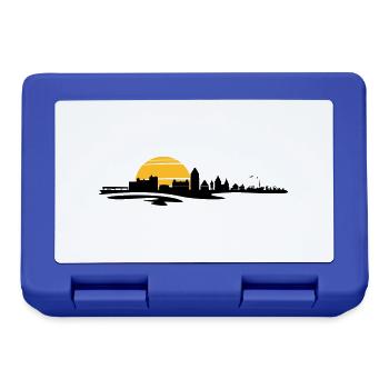 Skyline - Küste Heiligenhafen - Brotdose - Royalblau - Vorne