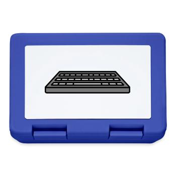 Conception de l’ordinateur d’entrée clavier - Boîte à goûter - bleu royal - Devant