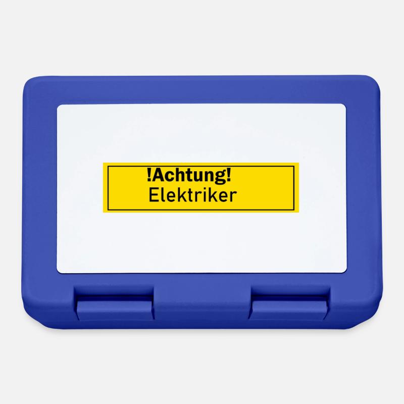 Elektriker Strom Licht Leite Geschenk Geschenkidee - Brotdose - Royalblau