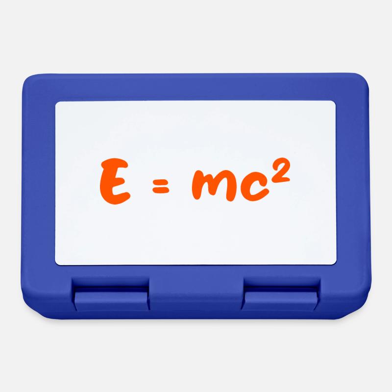 E=mc2 - Boîte à goûter - bleu royal