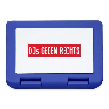 DJs gegen rechts - Brotdose - Royalblau - Vorne