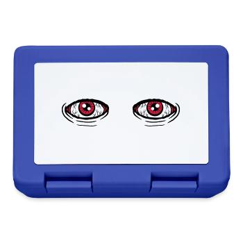 2 grosse Augen - Brotdose - Royalblau - Vorne