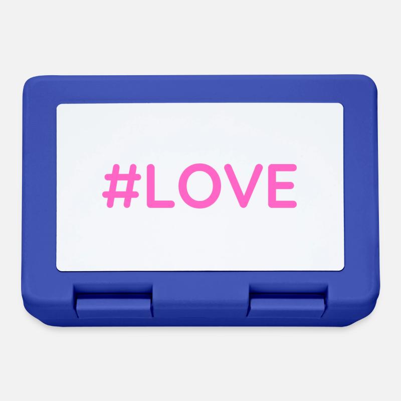 #love - Boîte à goûter - bleu royal