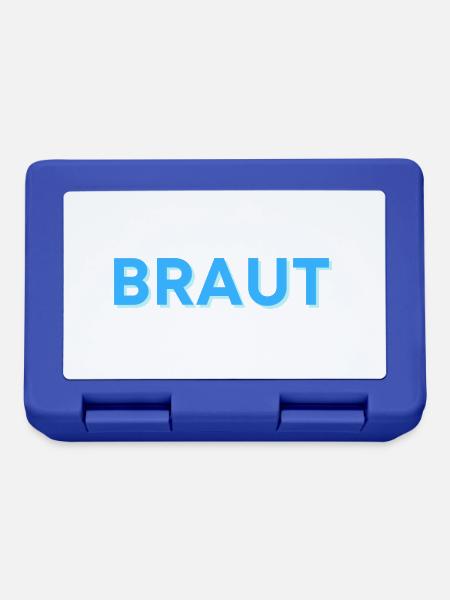 Braut - Brotdose - Royalblau