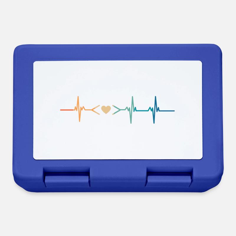 Heartbeat Coding Liebe - Brotdose - Royalblau