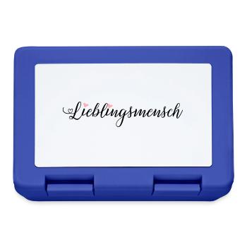 Lieblingsmensch - Brotdose - Royalblau - Vorne