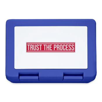 trust the process Quote - Lunchbox - royal blue - Front