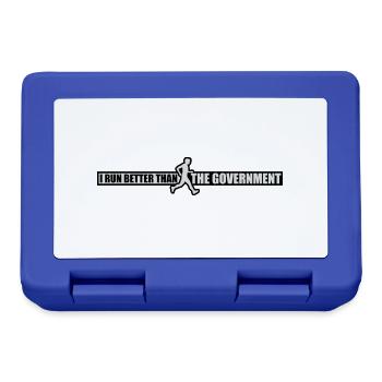 run better than government - Lunchbox - royal blue - Front