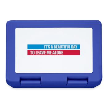 leave me alone day - Brotdose - Royalblau - Vorne