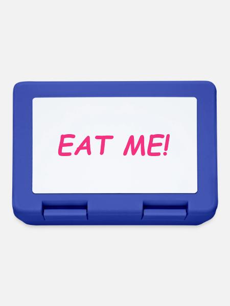 Eat Me - Brotdose - Royalblau