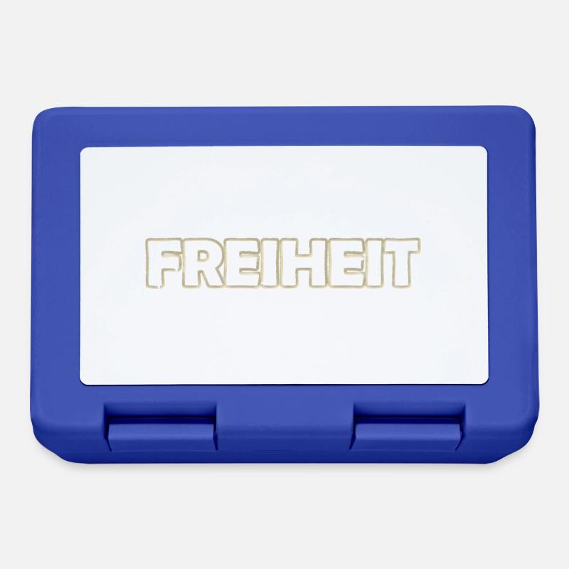 Freiheit - Brotdose - Royalblau
