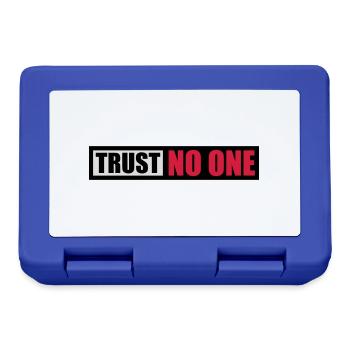 trust no one Zitat - Brotdose - Royalblau - Vorne