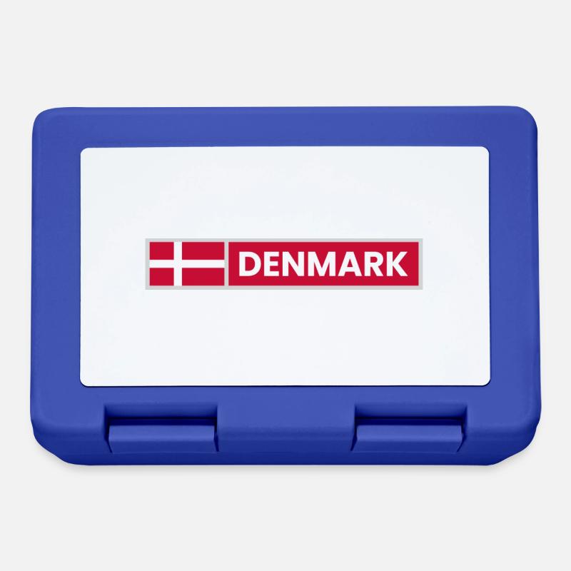 Denmark National Flag - Lunchbox - royal blue